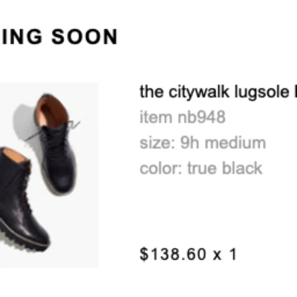 Madewell Citywalk Lugsole Lace-up Boots, Black Leather - Picture 12 of 12